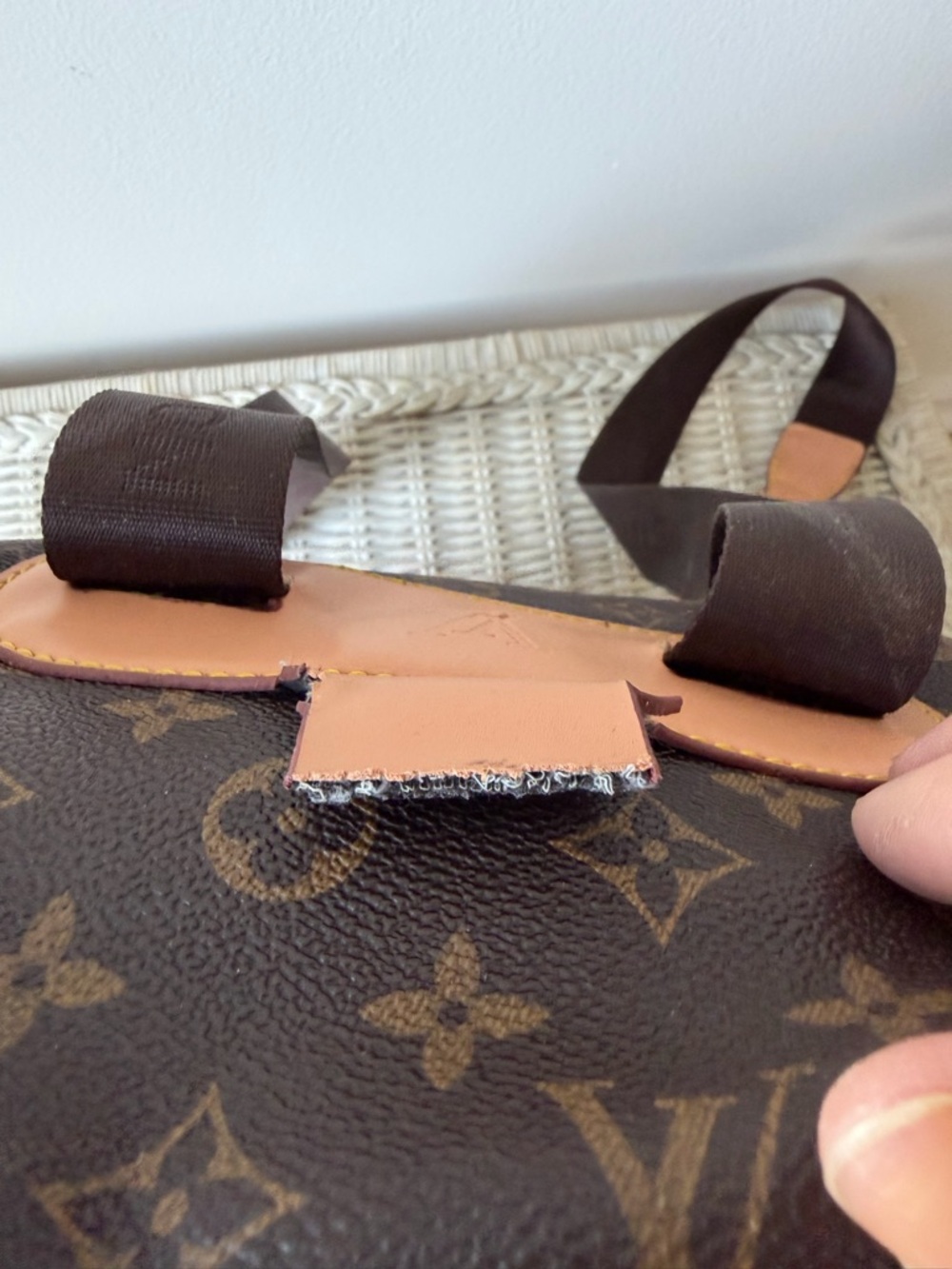 Louis Vuitton Brown Monogram Canvas Backpack with Vachetta Trim - Picture 11 of 16